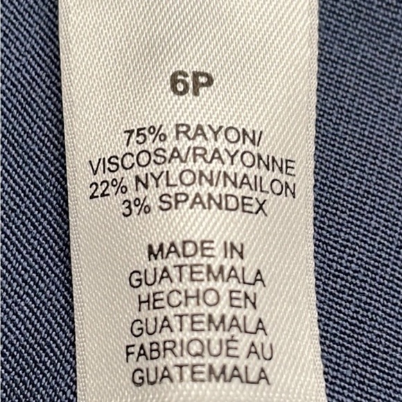 ♥️Alfred Dunner♥️Navy Blue Super Stretch Modern Fit-pull on-Pants size 6p. - Picture 4 of 6